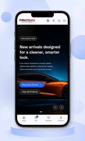 MileMoto mobile app preview